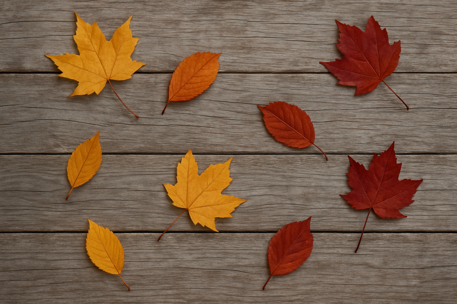 gray wood with leaves